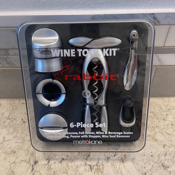 Dining Wine Tool Kit Rabbit 6 Piece Set Poshmark